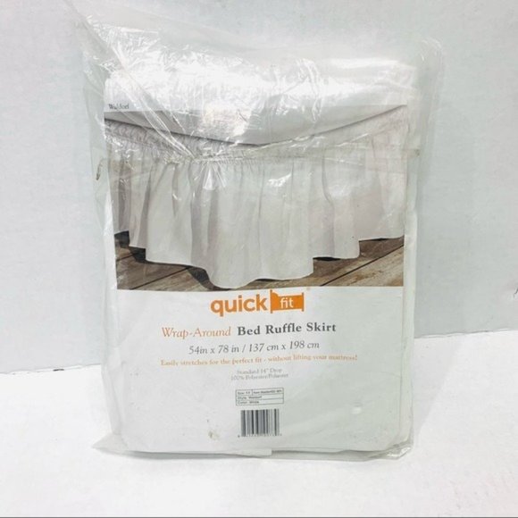 WALDORF White Ruffled Bed Skirt Bedskirt TWIN FULL NEW NIP - Picture 5 of 7